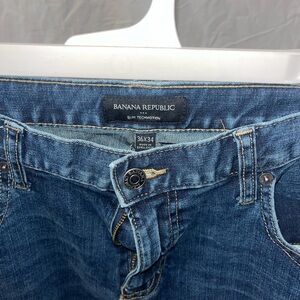 Banana Republic Men's Slim Jeans in Blue Denim